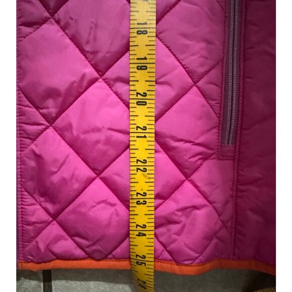 Land’s End Girls Quilted Coat Size Large 12/14 Pink - Picture 6 of 7